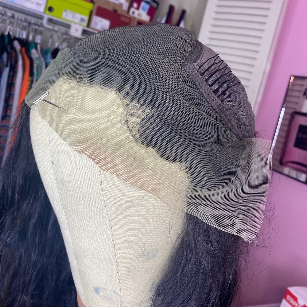 26 inch lace front human wig